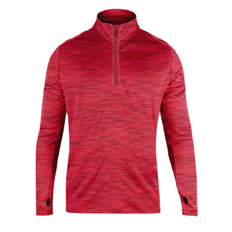 1/4 ZIP HEATHER PERFORMANCE PULLOVER — Fan Cloth